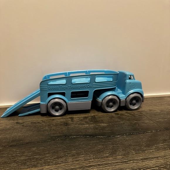 Green Toy Car Carrier Toy - Picture 1 of 6